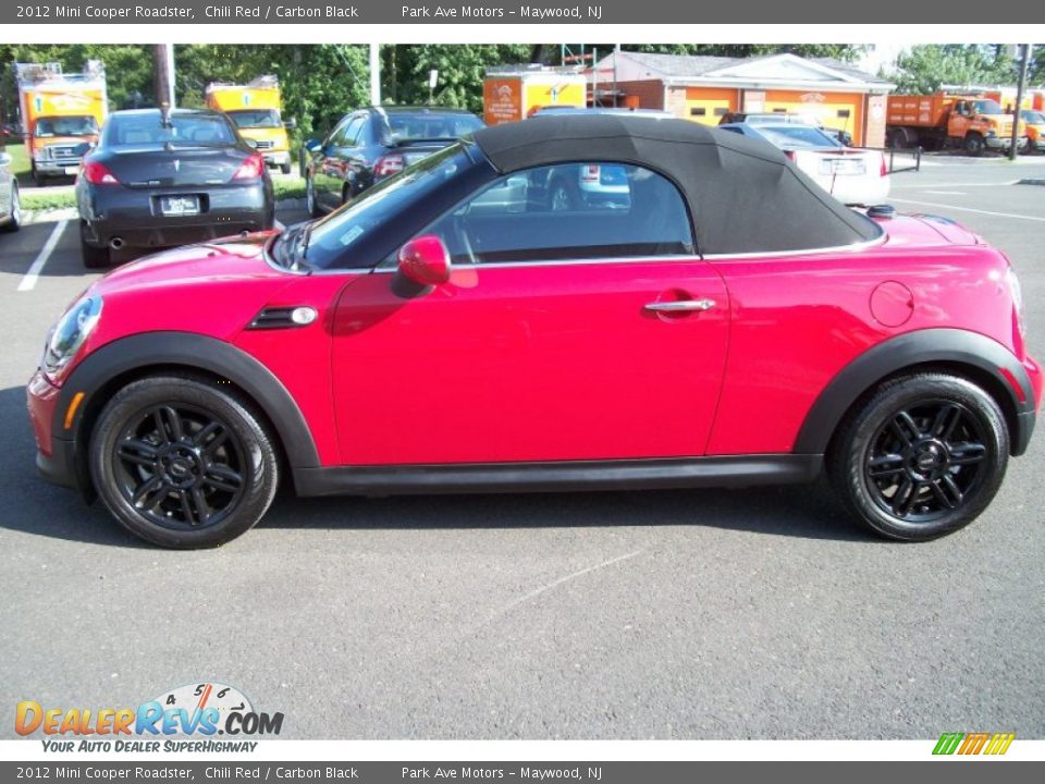 2012 Mini Cooper Roadster Chili Red / Carbon Black Photo #2