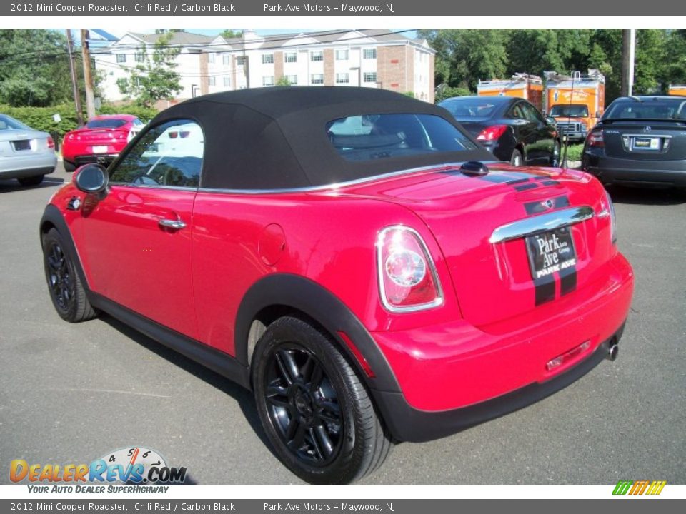 2012 Mini Cooper Roadster Chili Red / Carbon Black Photo #3