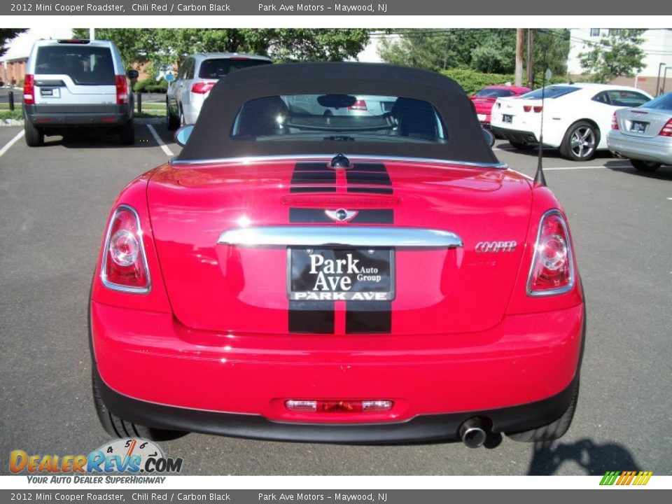 2012 Mini Cooper Roadster Chili Red / Carbon Black Photo #4