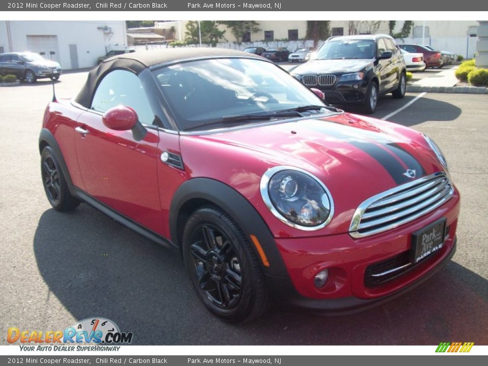 2012 Mini Cooper Roadster Chili Red / Carbon Black Photo #7