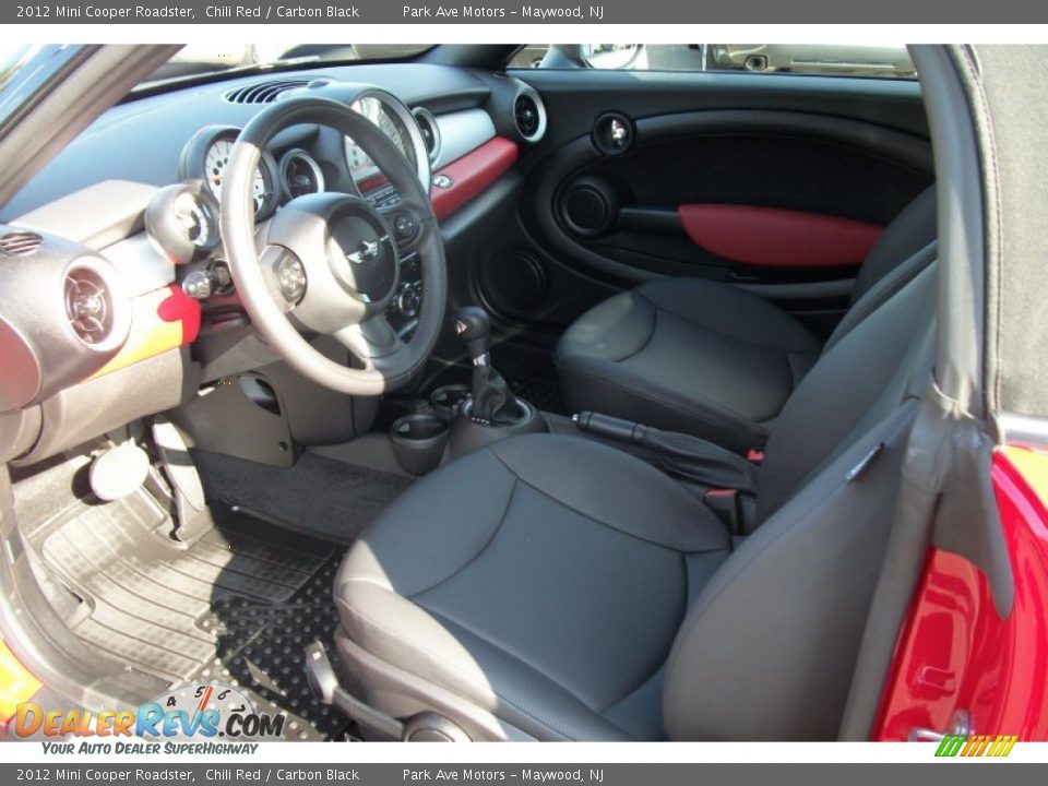 2012 Mini Cooper Roadster Chili Red / Carbon Black Photo #10