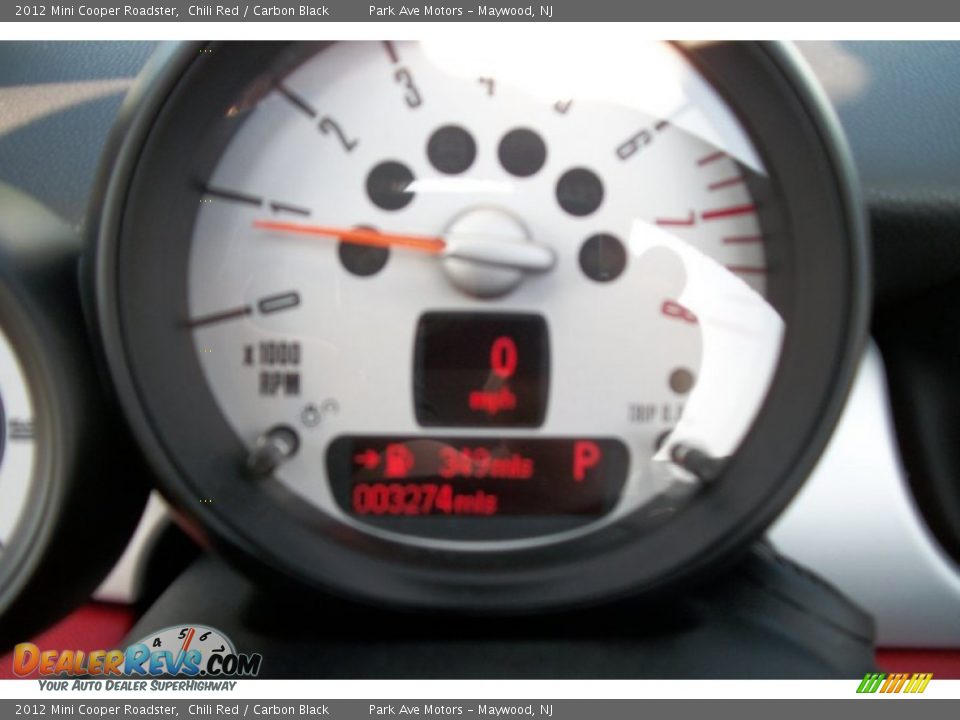 2012 Mini Cooper Roadster Chili Red / Carbon Black Photo #12