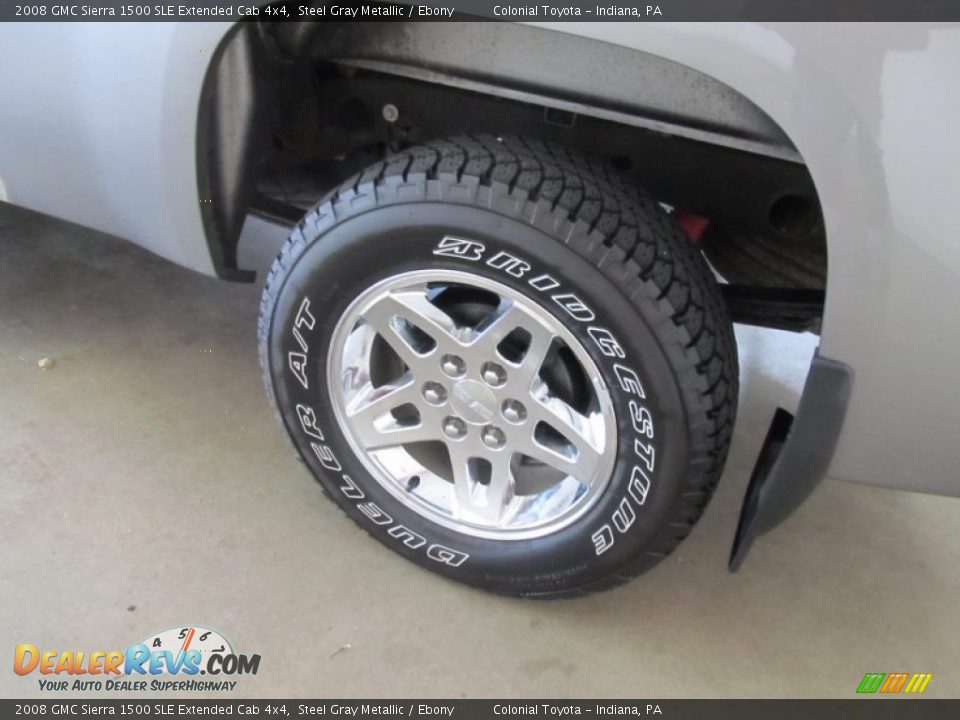 2008 GMC Sierra 1500 SLE Extended Cab 4x4 Wheel Photo #3