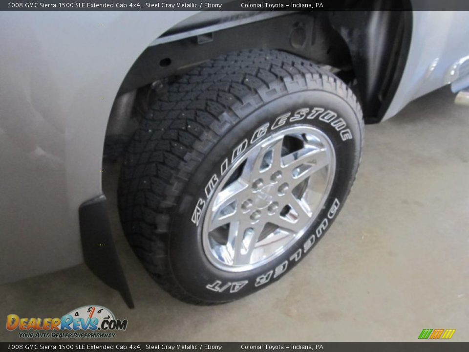 2008 GMC Sierra 1500 SLE Extended Cab 4x4 Wheel Photo #4