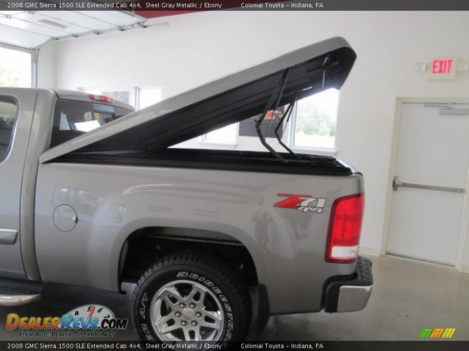 2008 GMC Sierra 1500 SLE Extended Cab 4x4 Steel Gray Metallic / Ebony Photo #6