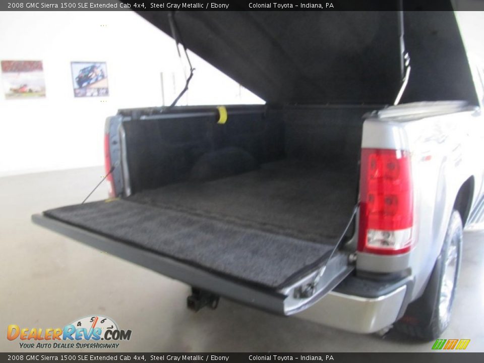 2008 GMC Sierra 1500 SLE Extended Cab 4x4 Steel Gray Metallic / Ebony Photo #7