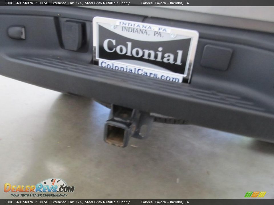 2008 GMC Sierra 1500 SLE Extended Cab 4x4 Steel Gray Metallic / Ebony Photo #8