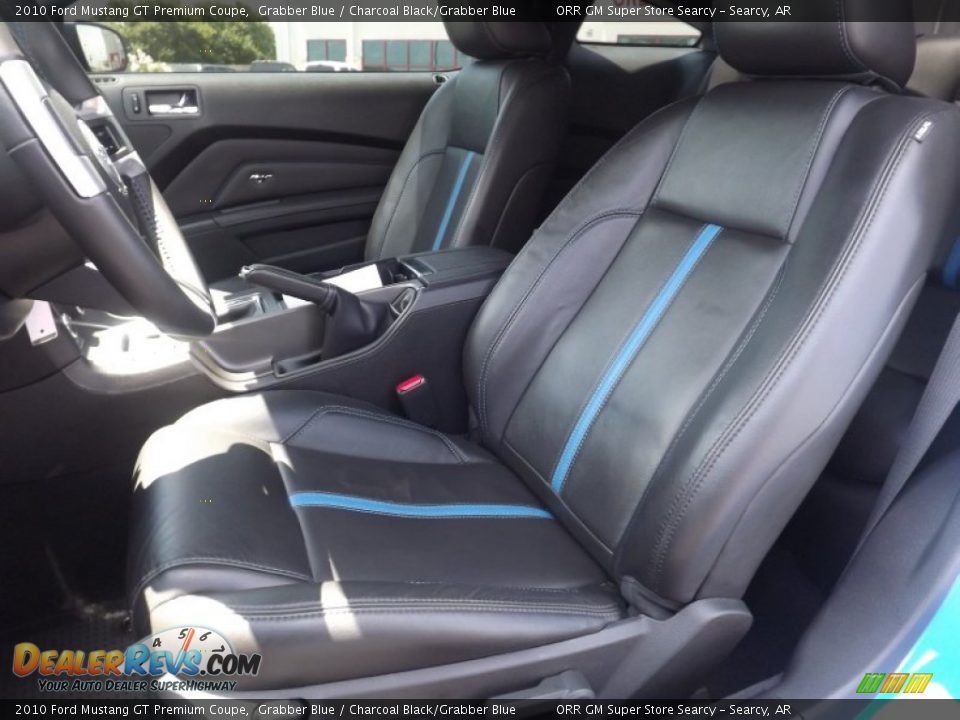 Front Seat of 2010 Ford Mustang GT Premium Coupe Photo #13