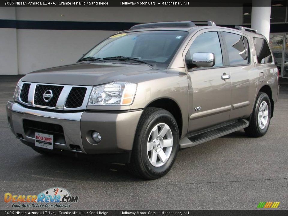 2006 Nissan Armada LE 4x4 Granite Metallic / Sand Beige Photo #1