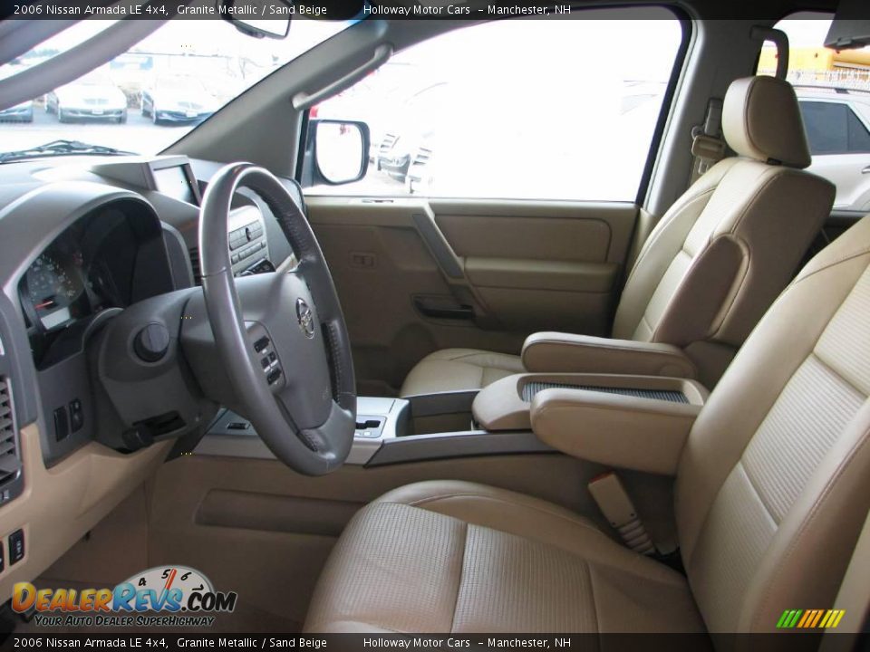 2006 Nissan Armada LE 4x4 Granite Metallic / Sand Beige Photo #15