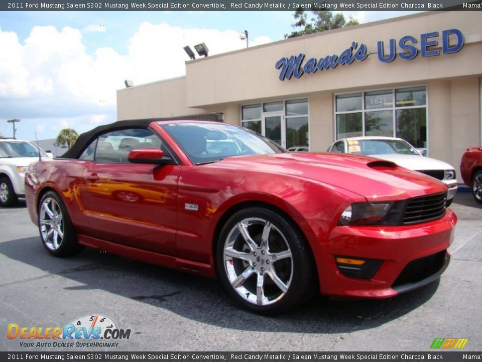 2011 Ford Mustang Saleen S302 Mustang Week Special Edition Convertible Red Candy Metallic / Saleen Mustang Week Special Edition Charcoal Black Photo #2