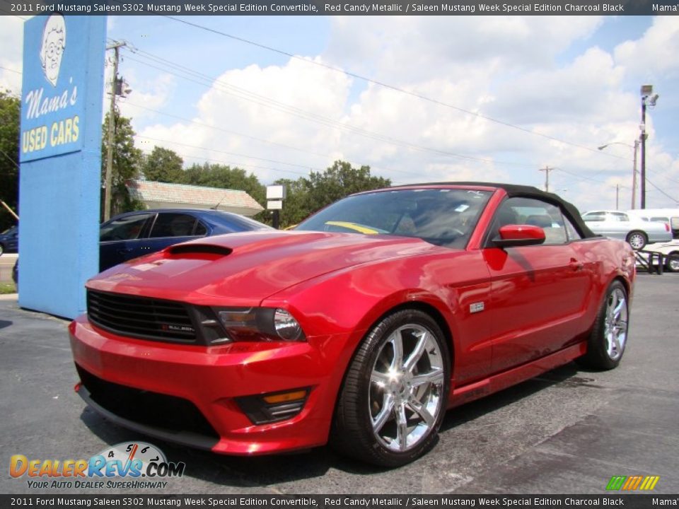 Front 3/4 View of 2011 Ford Mustang Saleen S302 Mustang Week Special Edition Convertible Photo #4