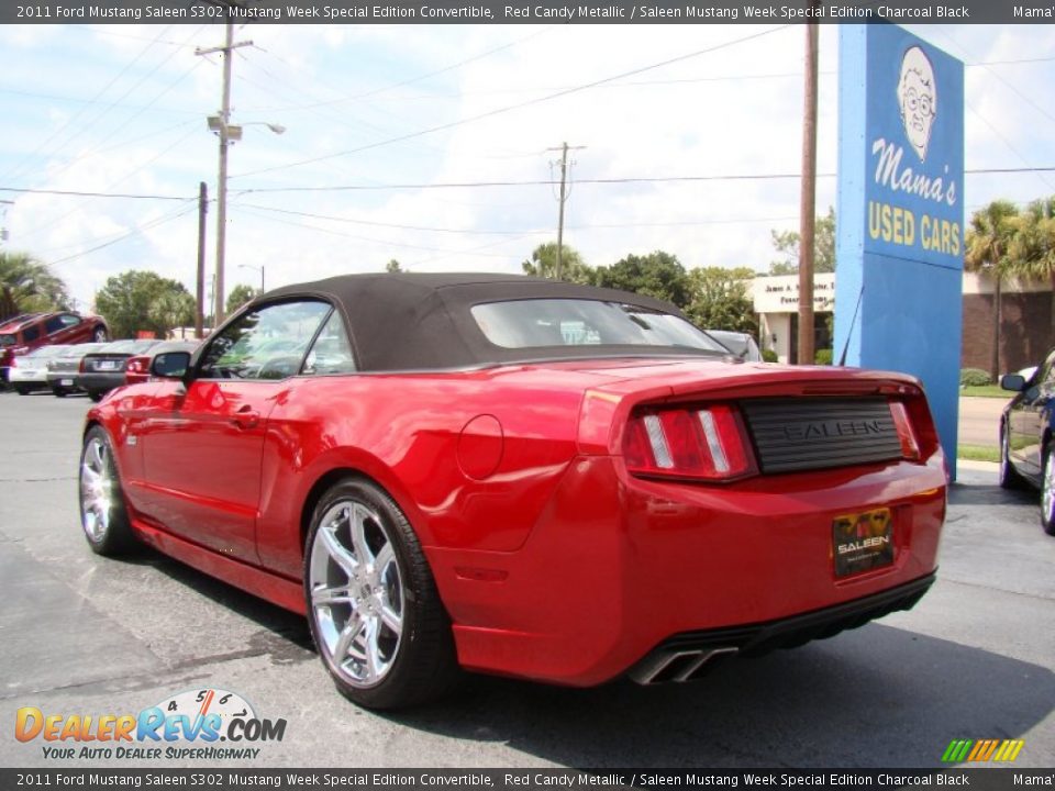 2011 Ford Mustang Saleen S302 Mustang Week Special Edition Convertible Red Candy Metallic / Saleen Mustang Week Special Edition Charcoal Black Photo #6