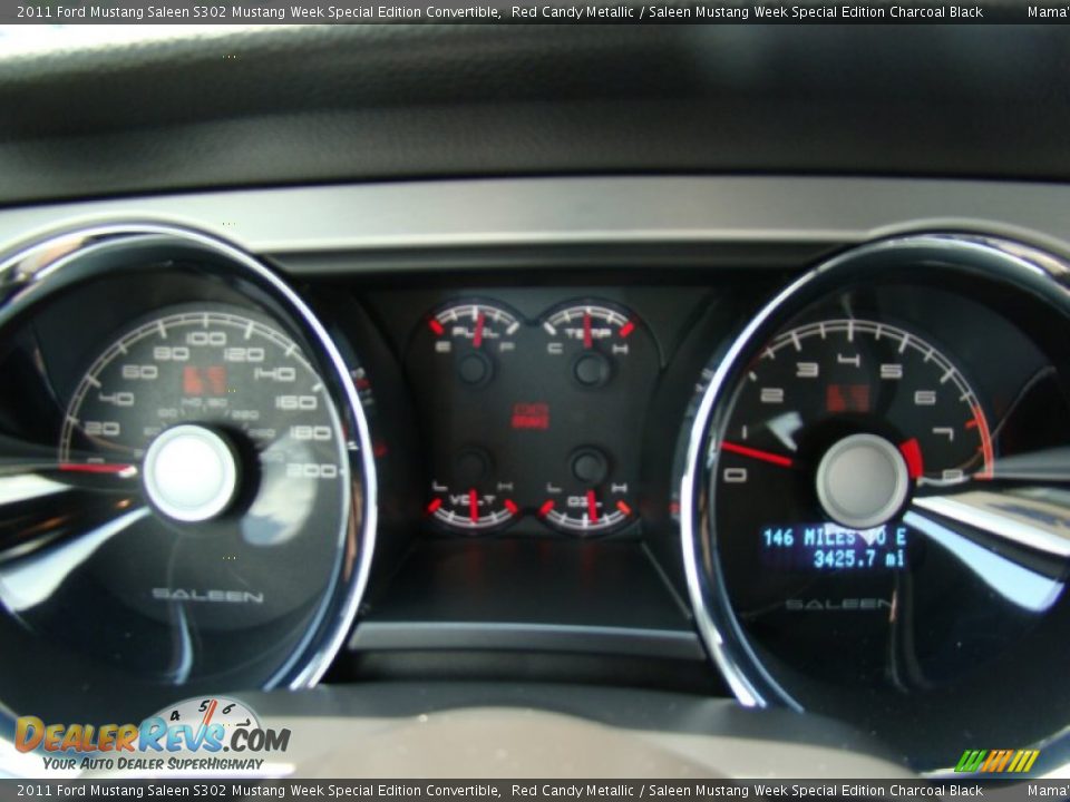 2011 Ford Mustang Saleen S302 Mustang Week Special Edition Convertible Gauges Photo #23