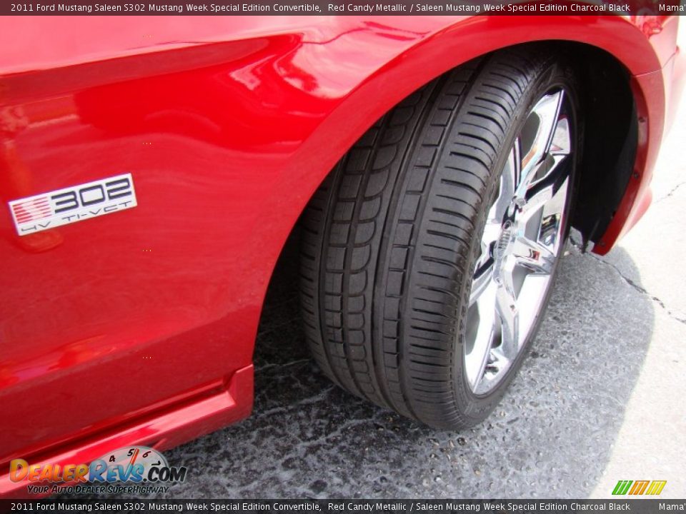 2011 Ford Mustang Saleen S302 Mustang Week Special Edition Convertible Red Candy Metallic / Saleen Mustang Week Special Edition Charcoal Black Photo #26