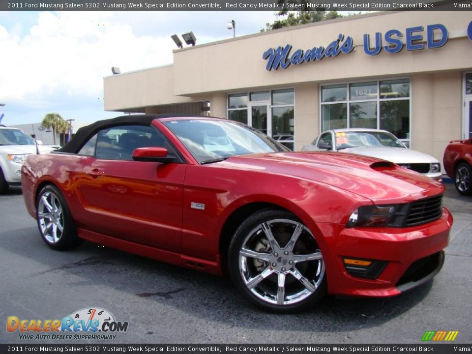 2011 Ford Mustang Saleen S302 Mustang Week Special Edition Convertible Red Candy Metallic / Saleen Mustang Week Special Edition Charcoal Black Photo #28