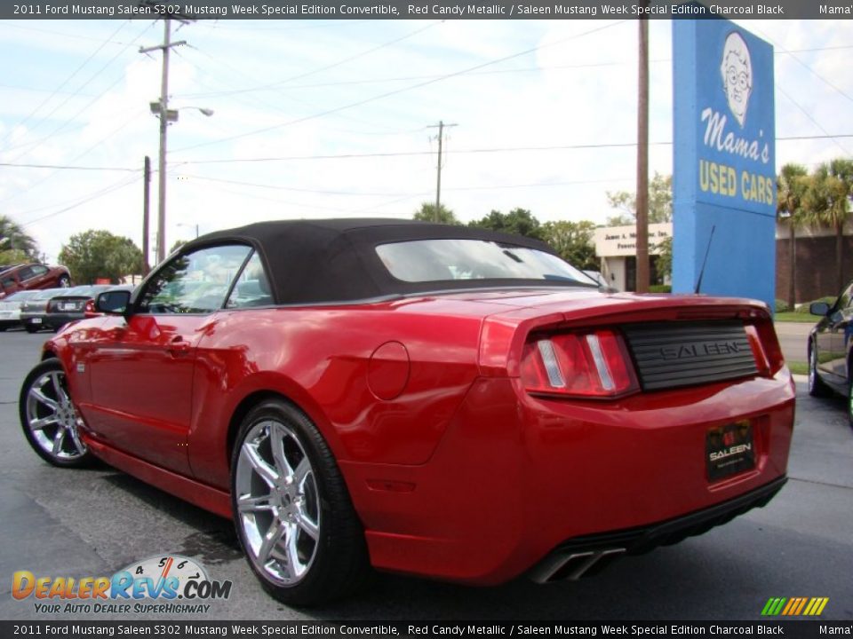 2011 Ford Mustang Saleen S302 Mustang Week Special Edition Convertible Red Candy Metallic / Saleen Mustang Week Special Edition Charcoal Black Photo #30