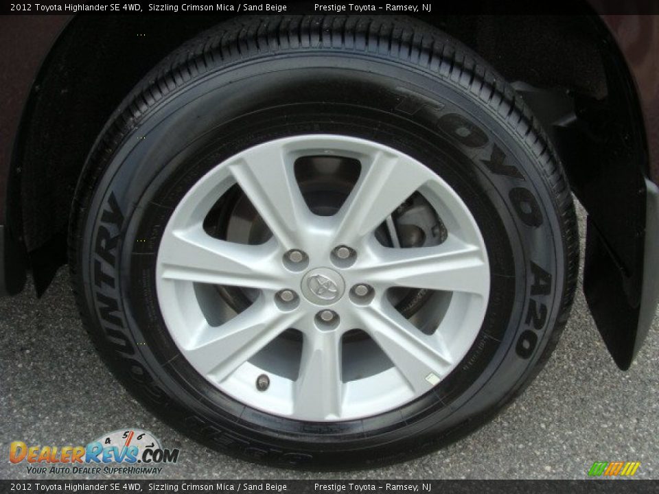 2012 Toyota Highlander SE 4WD Wheel Photo #14