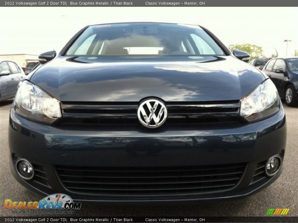 2012 Volkswagen Golf 2 Door TDI Blue Graphite Metallic / Titan Black Photo #3