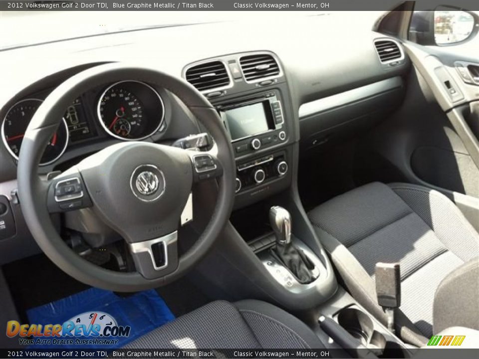 2012 Volkswagen Golf 2 Door TDI Blue Graphite Metallic / Titan Black Photo #4