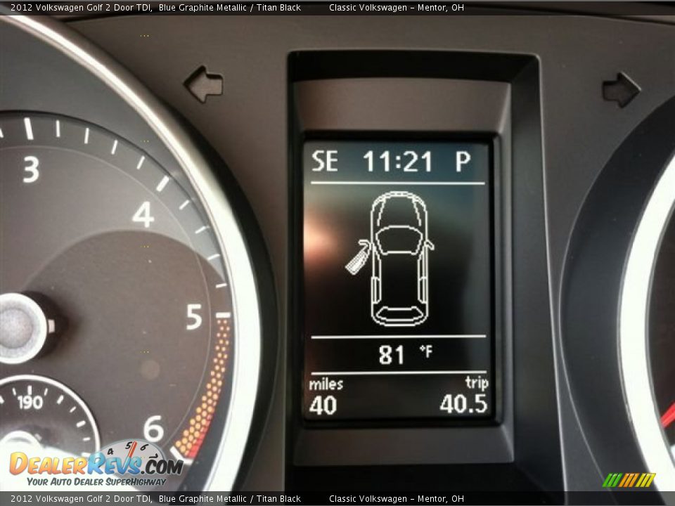 2012 Volkswagen Golf 2 Door TDI Blue Graphite Metallic / Titan Black Photo #5