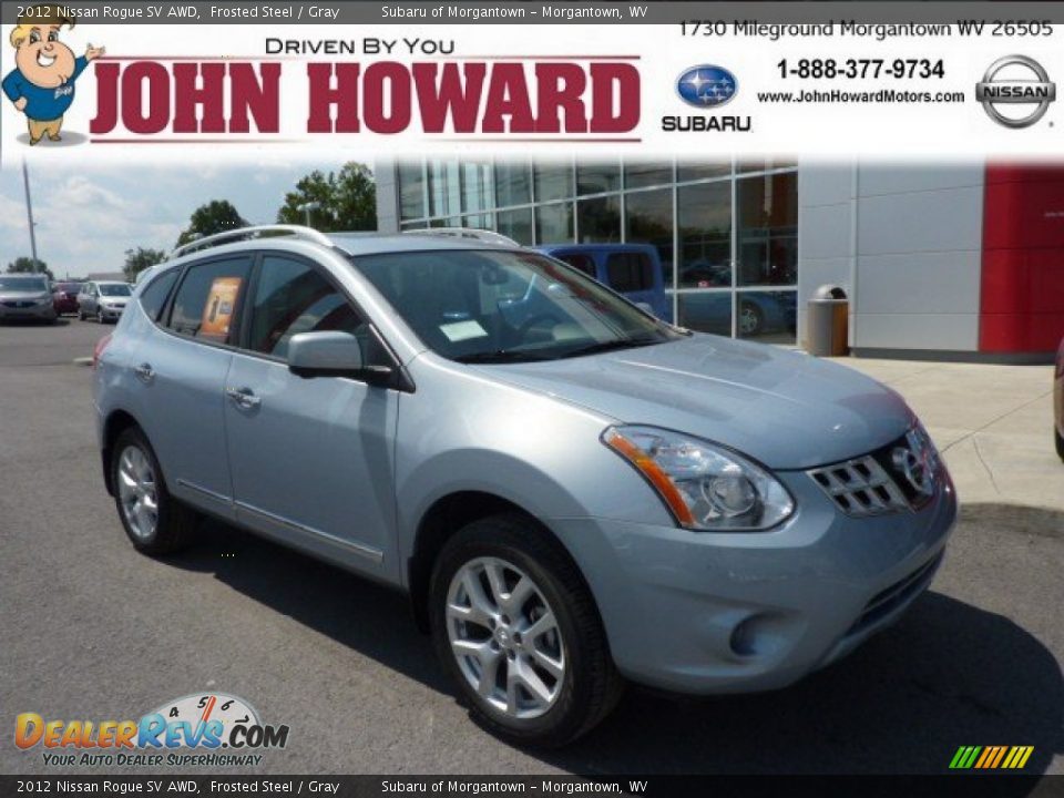 2012 Nissan Rogue SV AWD Frosted Steel / Gray Photo #1