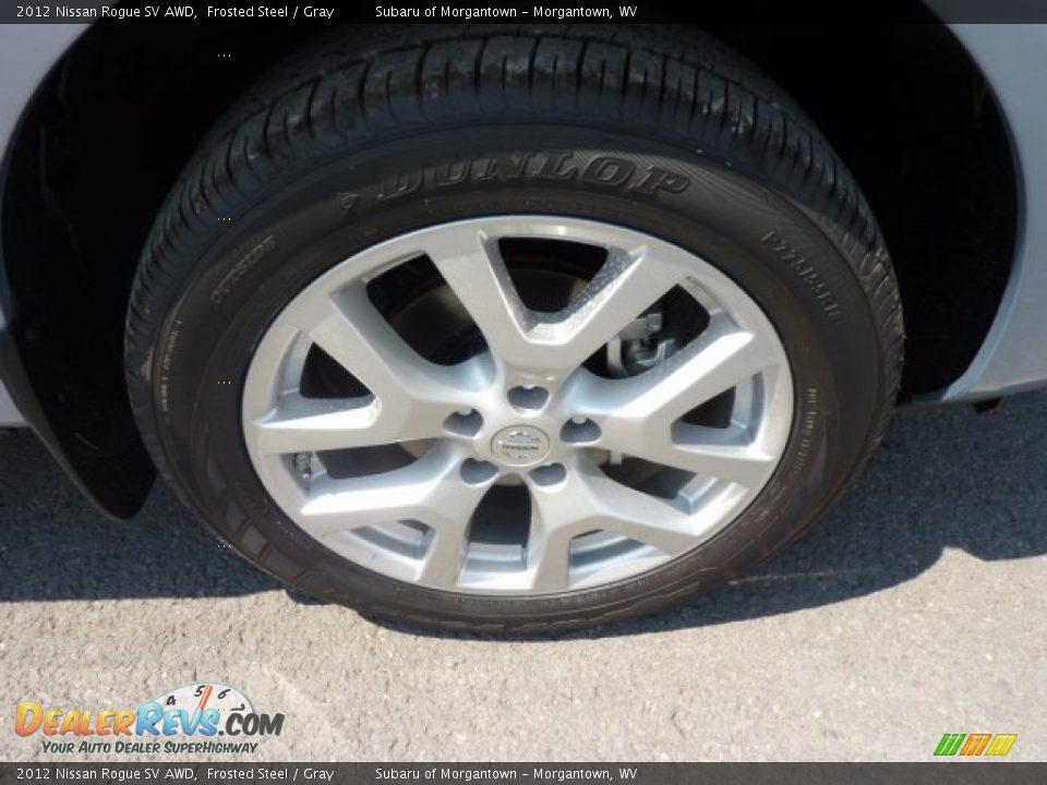 2012 Nissan Rogue SV AWD Frosted Steel / Gray Photo #9