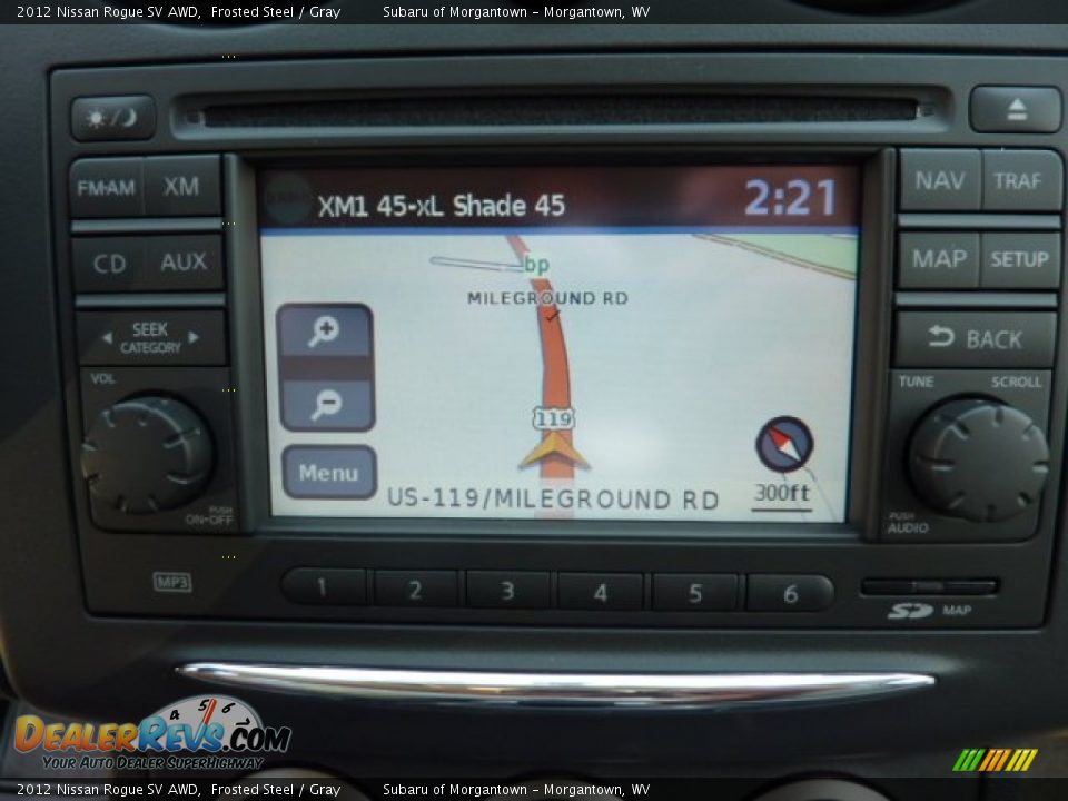 2012 Nissan Rogue SV AWD Frosted Steel / Gray Photo #19