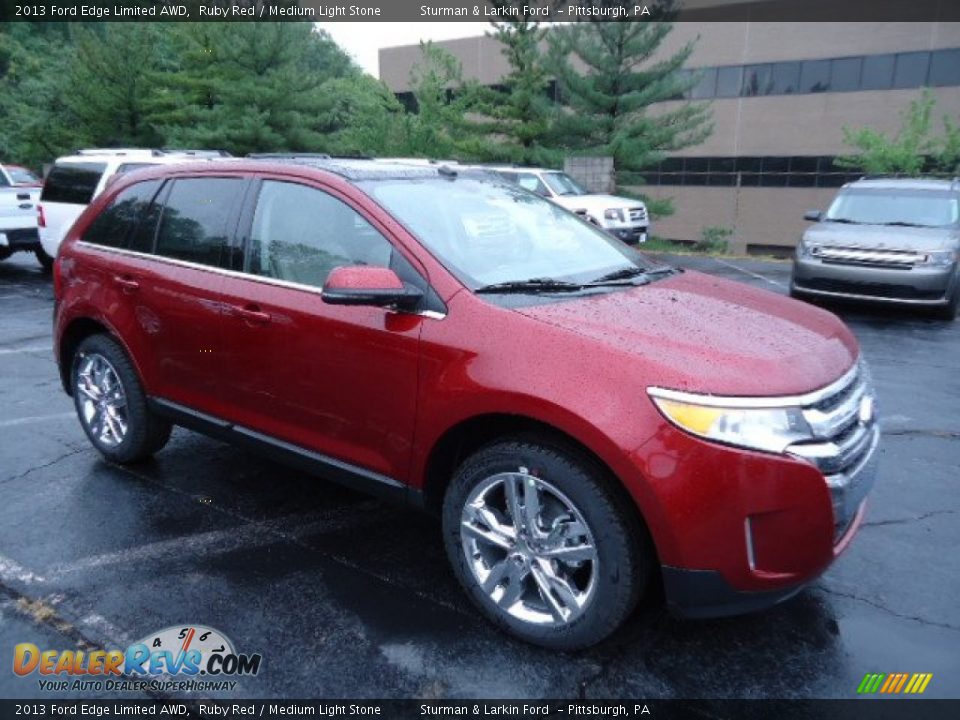 2013 Ford Edge Limited AWD Ruby Red / Medium Light Stone Photo #1