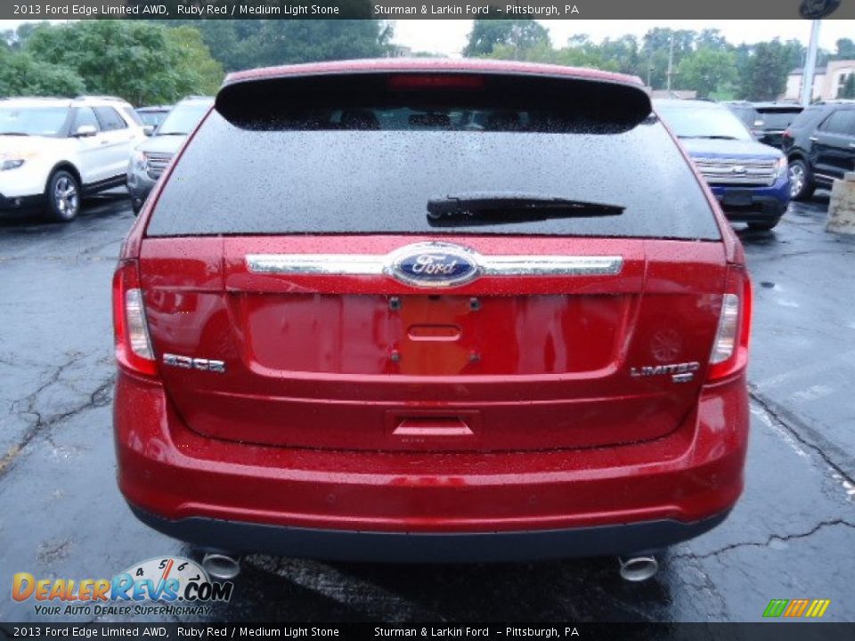 2013 Ford Edge Limited AWD Ruby Red / Medium Light Stone Photo #3