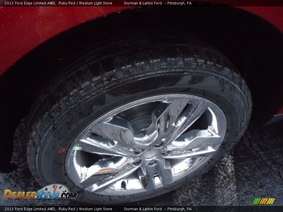 2013 Ford Edge Limited AWD Ruby Red / Medium Light Stone Photo #7