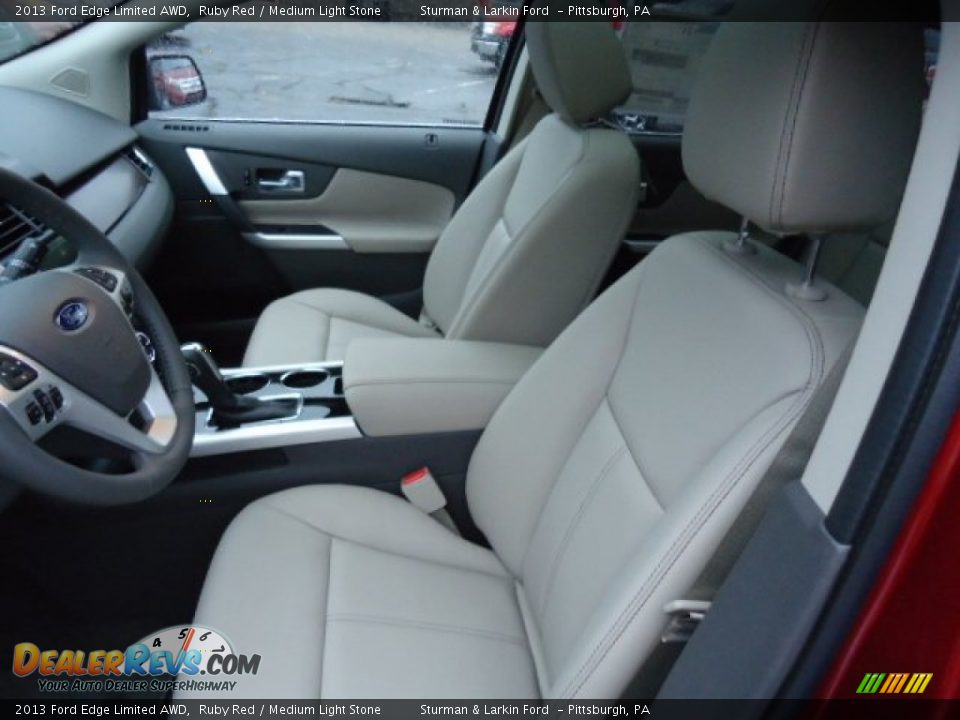 2013 Ford Edge Limited AWD Ruby Red / Medium Light Stone Photo #8