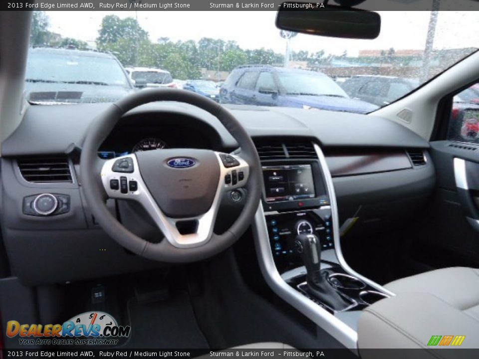 2013 Ford Edge Limited AWD Ruby Red / Medium Light Stone Photo #10