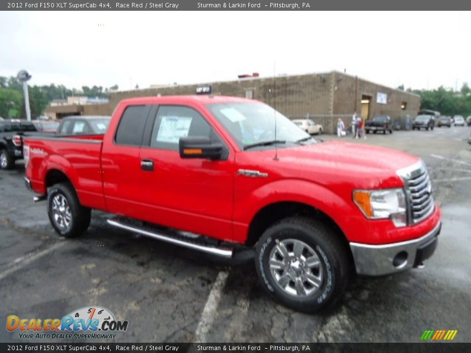 2012 Ford F150 XLT SuperCab 4x4 Race Red / Steel Gray Photo #1