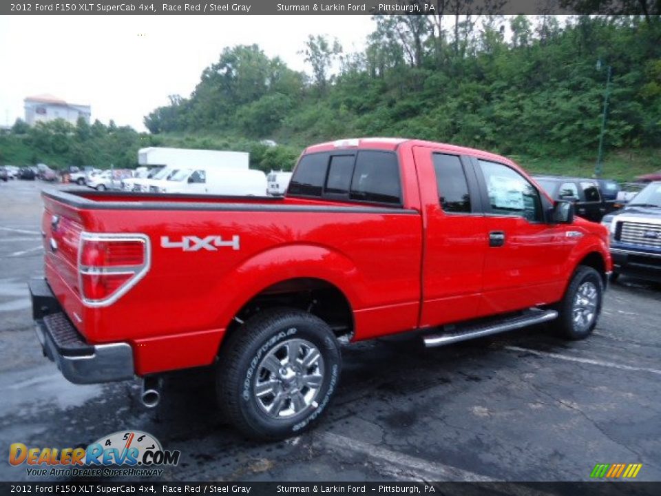 2012 Ford F150 XLT SuperCab 4x4 Race Red / Steel Gray Photo #2