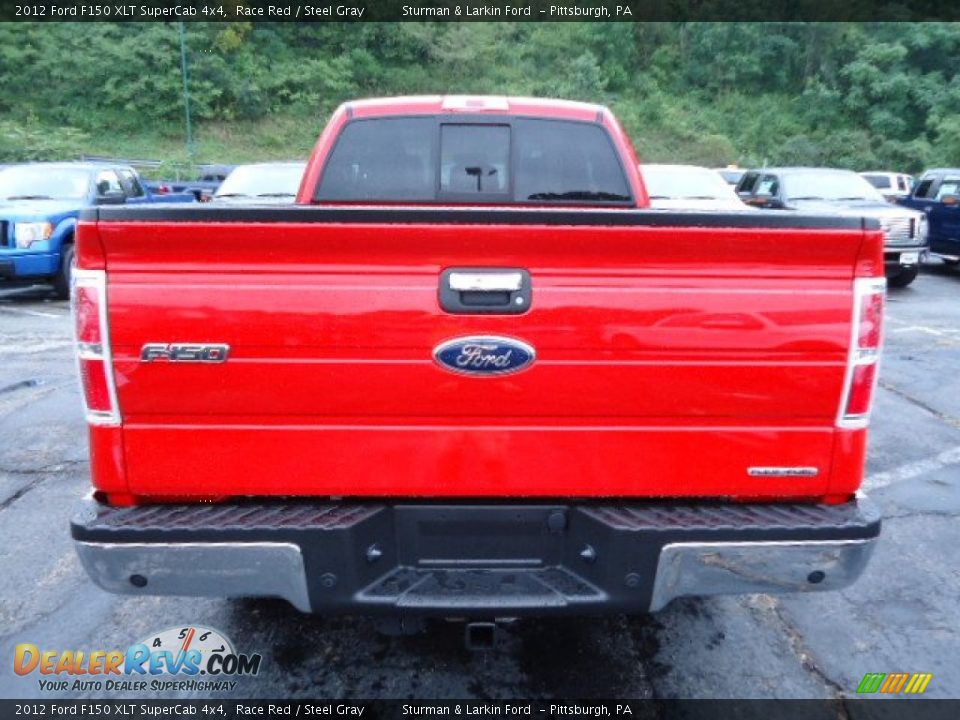 2012 Ford F150 XLT SuperCab 4x4 Race Red / Steel Gray Photo #3