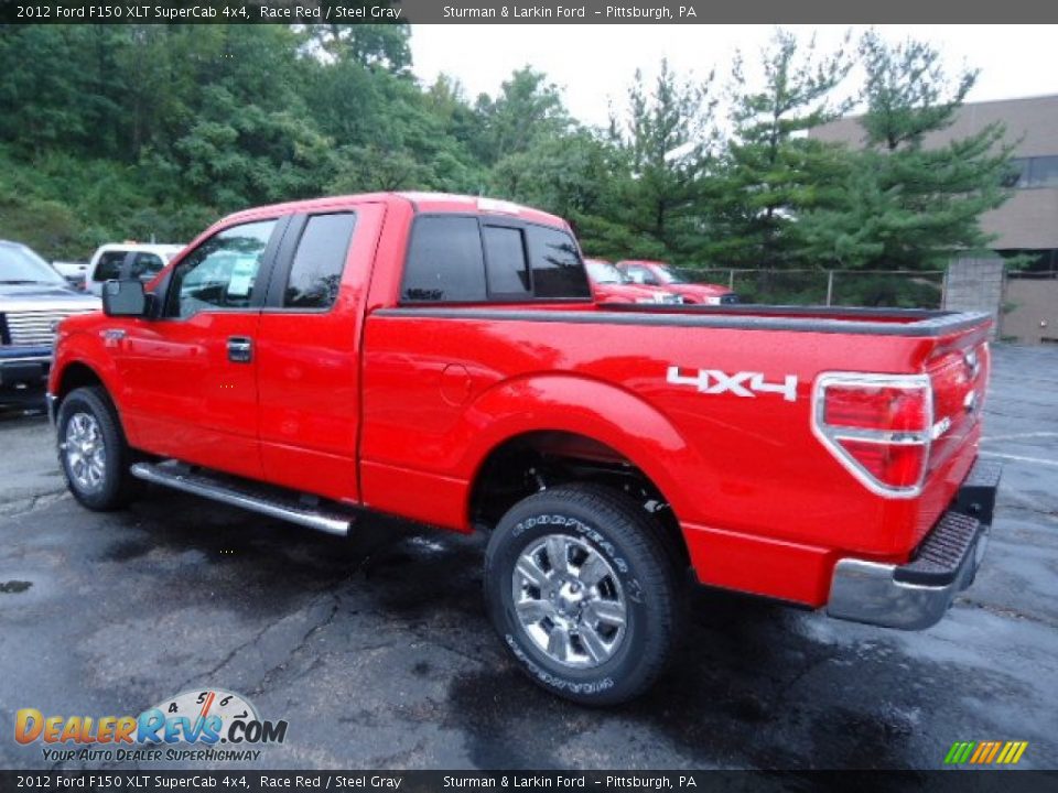 2012 Ford F150 XLT SuperCab 4x4 Race Red / Steel Gray Photo #4