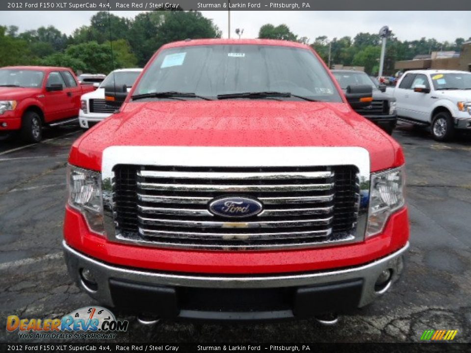 2012 Ford F150 XLT SuperCab 4x4 Race Red / Steel Gray Photo #6