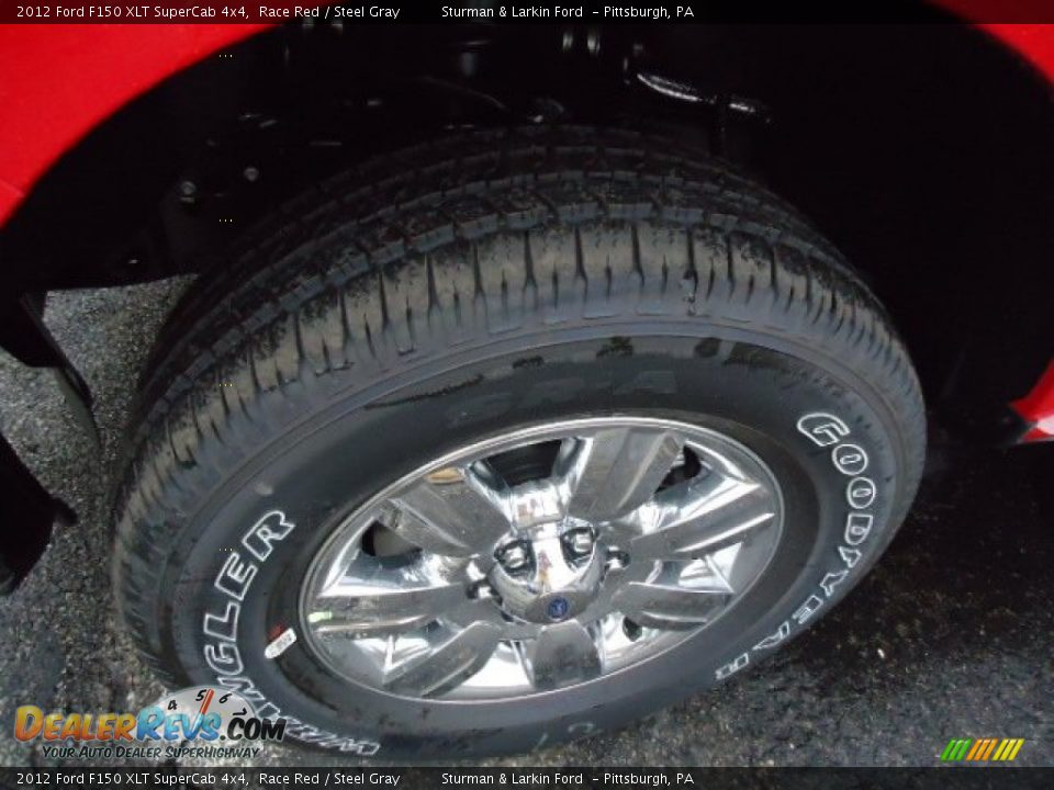 2012 Ford F150 XLT SuperCab 4x4 Race Red / Steel Gray Photo #7
