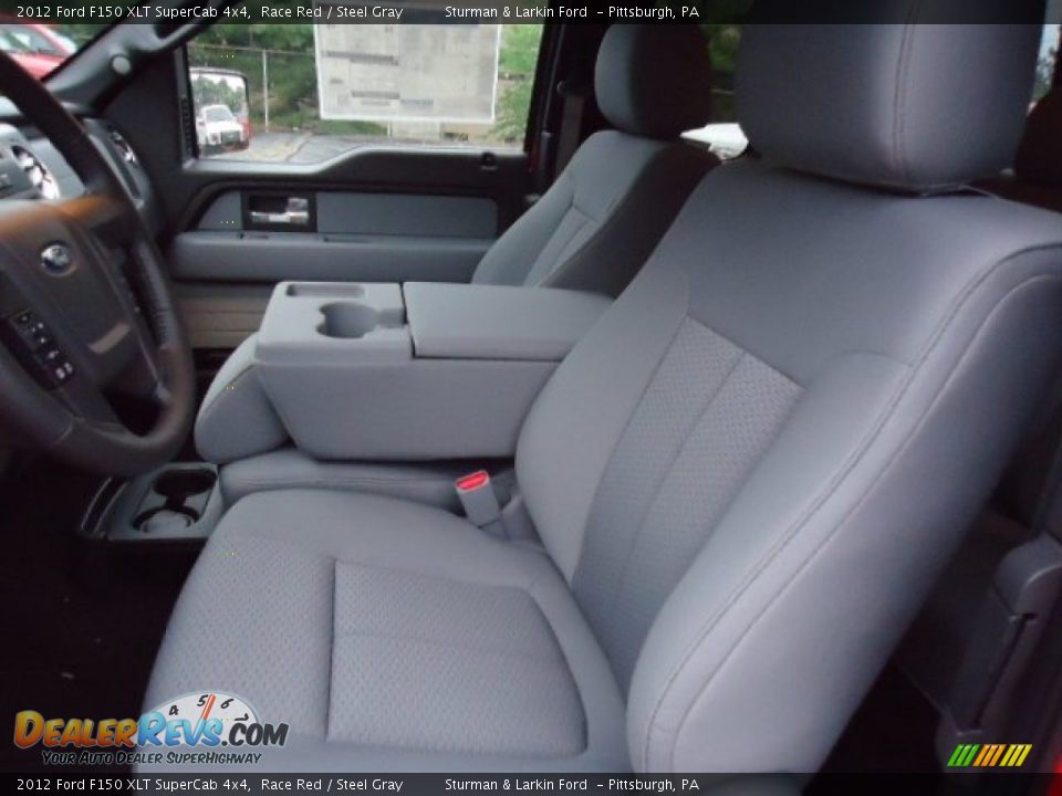 2012 Ford F150 XLT SuperCab 4x4 Race Red / Steel Gray Photo #8