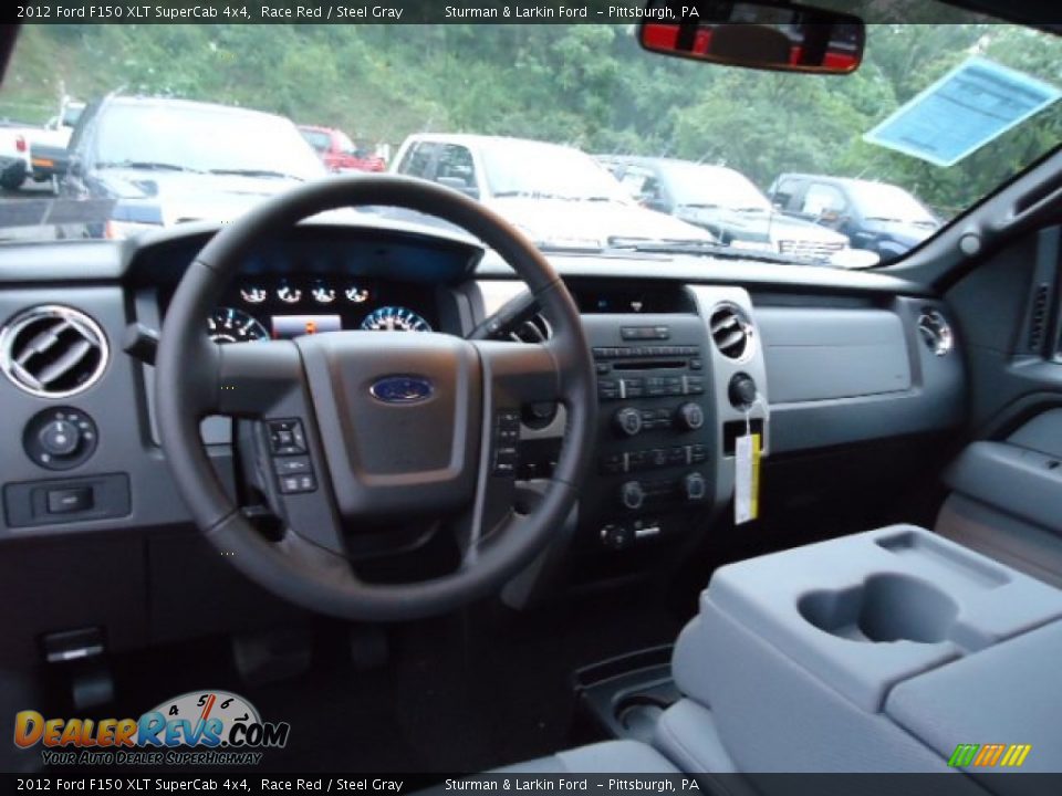 2012 Ford F150 XLT SuperCab 4x4 Race Red / Steel Gray Photo #10
