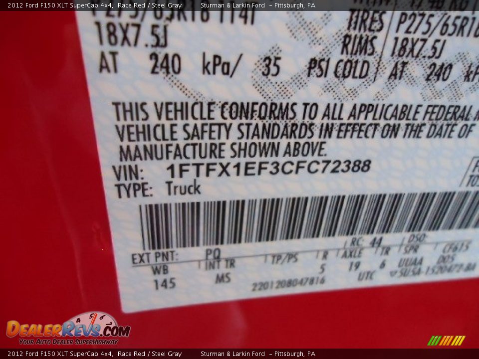 2012 Ford F150 XLT SuperCab 4x4 Race Red / Steel Gray Photo #13