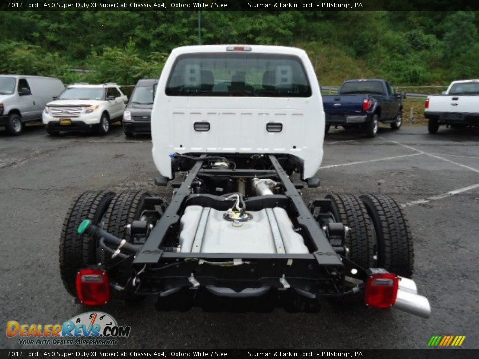 2012 Ford F450 Super Duty XL SuperCab Chassis 4x4 Oxford White / Steel Photo #3