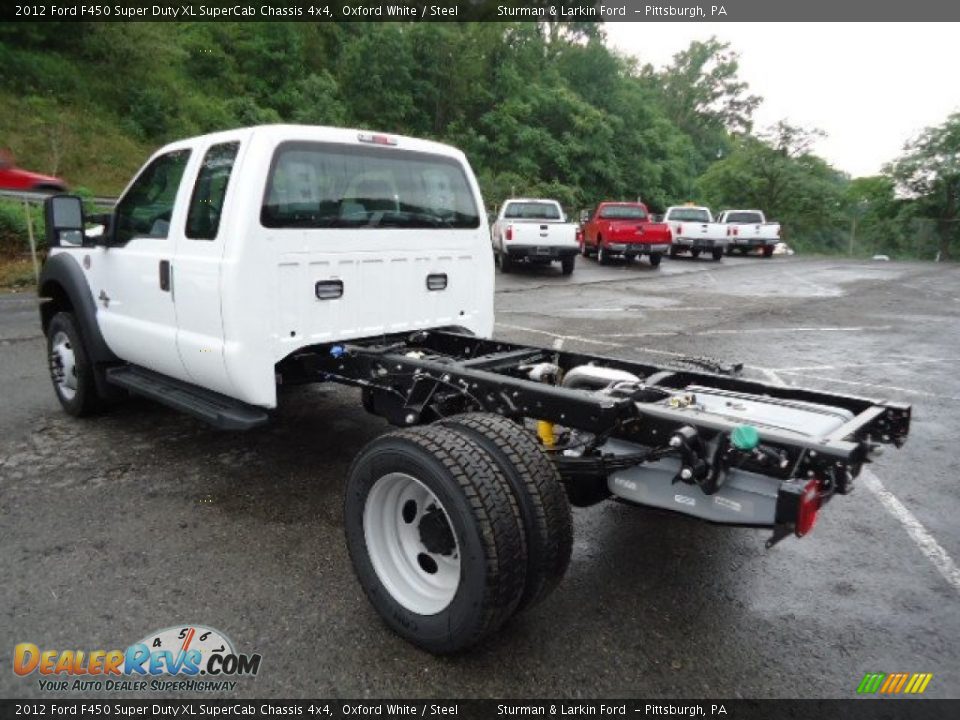 2012 Ford F450 Super Duty XL SuperCab Chassis 4x4 Oxford White / Steel Photo #4