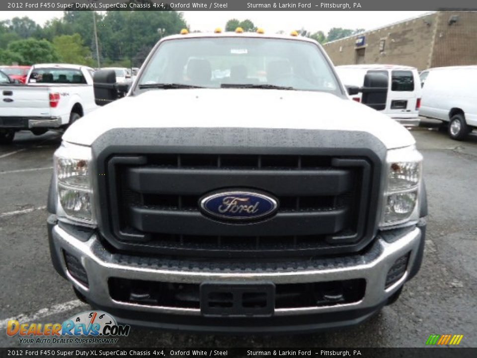 2012 Ford F450 Super Duty XL SuperCab Chassis 4x4 Oxford White / Steel Photo #6