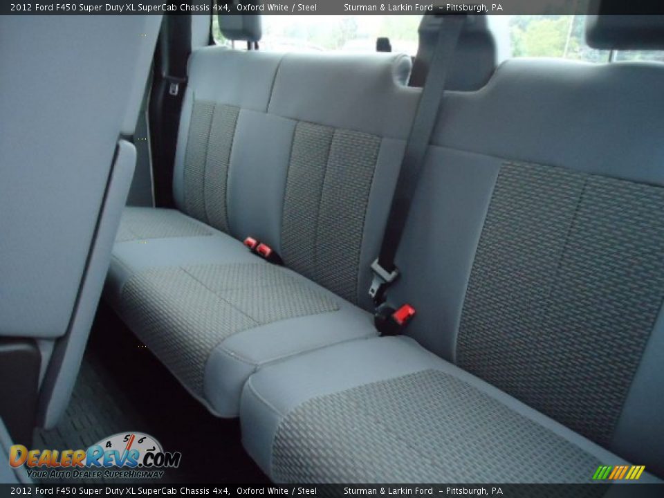 2012 Ford F450 Super Duty XL SuperCab Chassis 4x4 Oxford White / Steel Photo #9