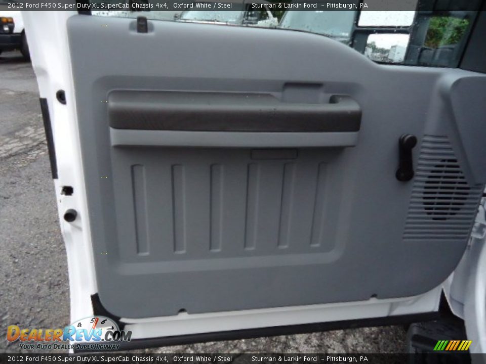 2012 Ford F450 Super Duty XL SuperCab Chassis 4x4 Oxford White / Steel Photo #11