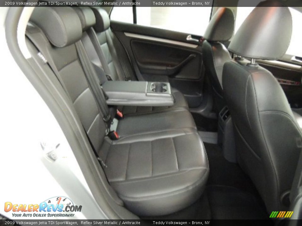 2009 Volkswagen Jetta TDI SportWagen Reflex Silver Metallic / Anthracite Photo #12
