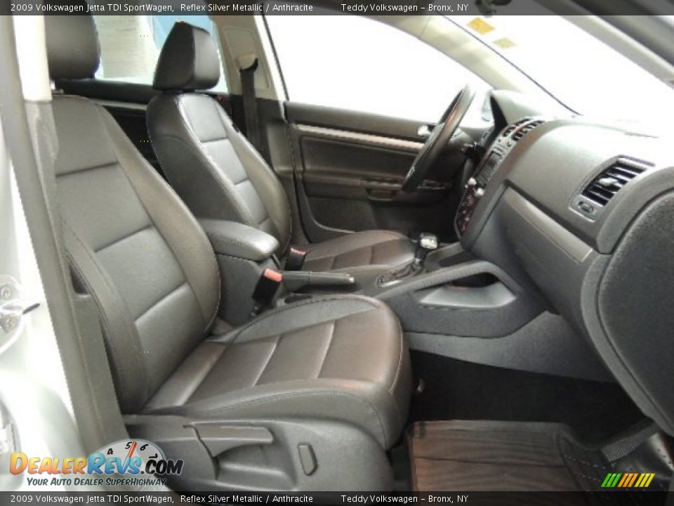 2009 Volkswagen Jetta TDI SportWagen Reflex Silver Metallic / Anthracite Photo #14