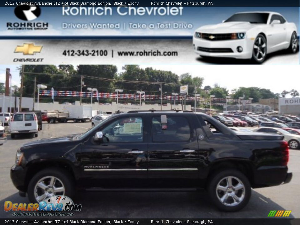 2013 Chevrolet Avalanche LTZ 4x4 Black Diamond Edition Black / Ebony Photo #1